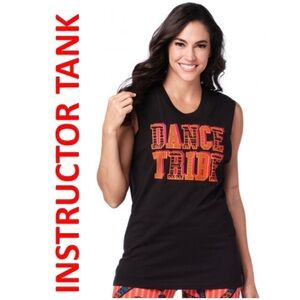 Zumba Wear Unisex Black Dance Tribe INSTRUCTOR Tank Top Size XS/S